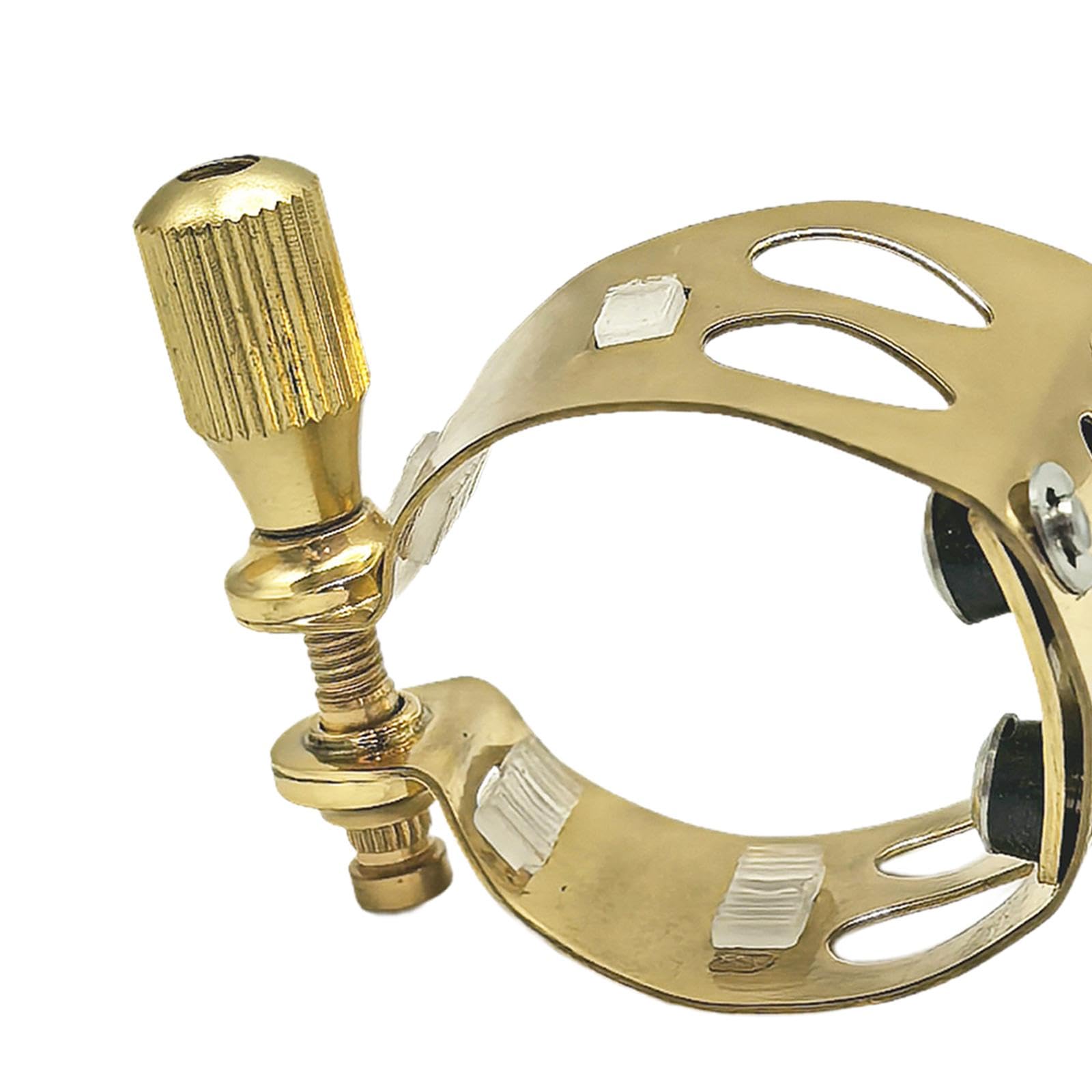 Generic Abrazadera de Boquilla de Saxofón de Metal Que Proporciona Un Gran Sonido Ajustable Y Resistente