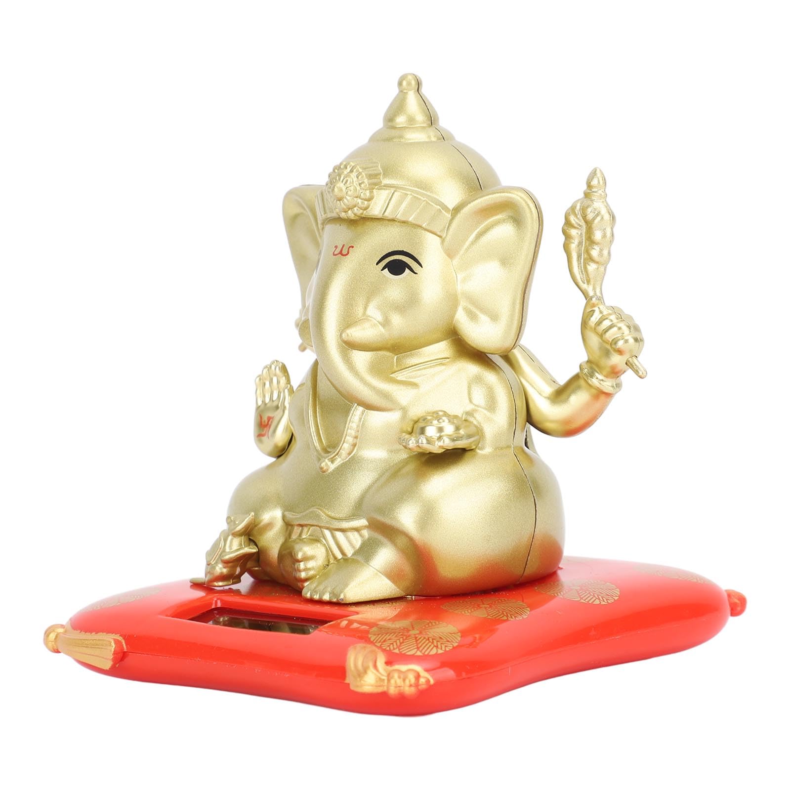Car Solar Elephant Toy, Energy Saving Gold Stress Relief Car Solar Bobble Dancing Toy Cute for Elegant Window