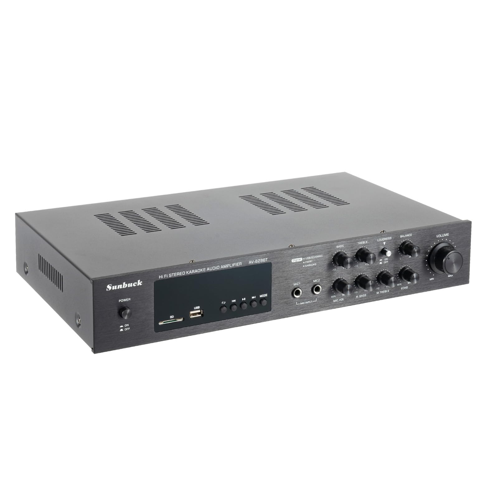 Amplificatore HiFi 5 Canali Bluetooth FM Mini Bluetooth Stereo Audio Ricevitore Amplificatore Completo Digitale FM SD/USB Ingresso Scheda Stereo Amplificatore Per Casa O Auto