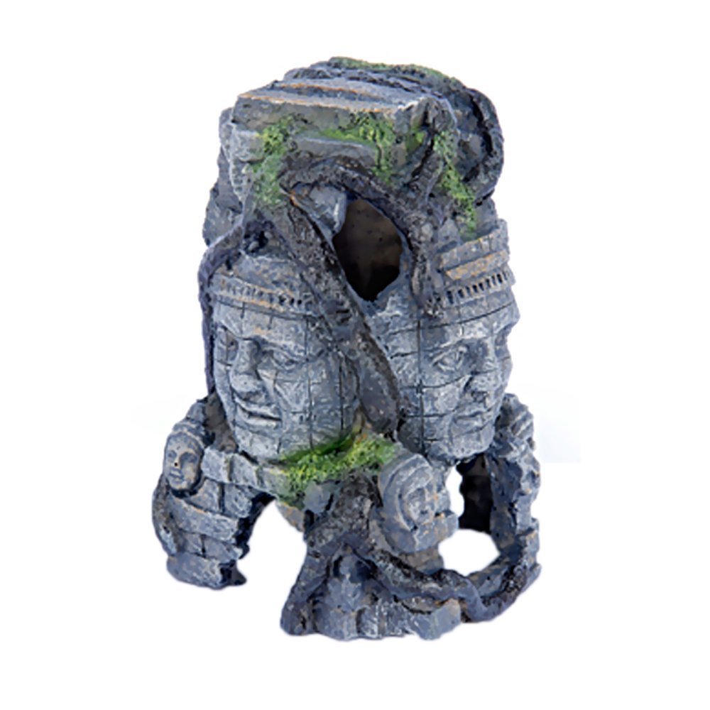 Penn-Plax RR966 Cambodian Rock Faces Aquarium Figure for Decoration and Decor, 6" x 7.5"