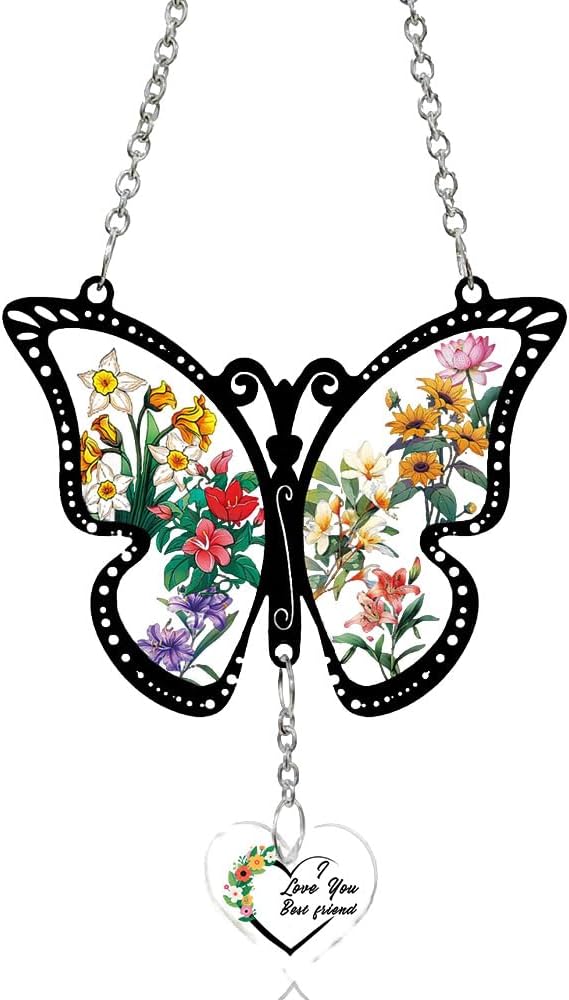 I Love You Friends Gifts for Women Best Friend Suncatcher for Window for Women Bestie for Friends Best Friends Suncatcher for Best Friend Birthday Gifts