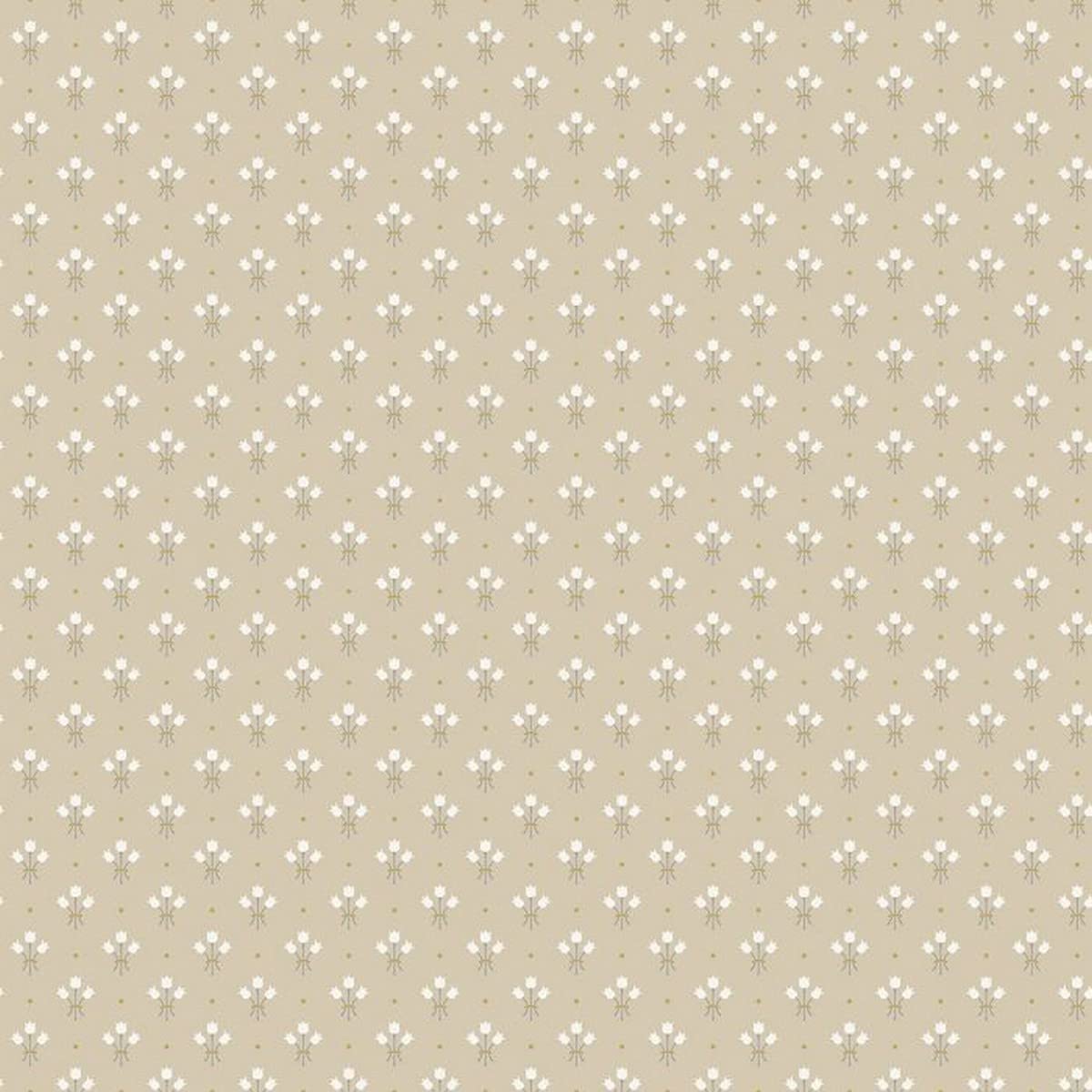 Papier peint fleur de lys beige haut de gamme Apelviken 33027 revêtement salon