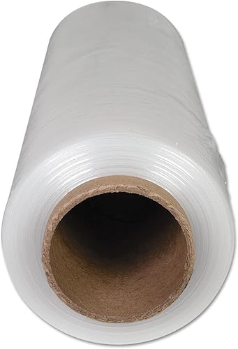 Universal unv801181500'de longitud x 18" ancho, 3" Core, 20micras de grosor, handwrap Stretch rollo de película (Caso de 4)