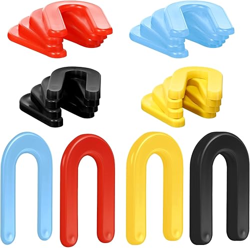 Miniatura 8 de Boao Cuñas de plástico estructurales de herradura en forma de U para nivelar, 14 pulgadas, 316 pulgadas, 18 pulgadas, 116 pulgadas, negro, amarillo,