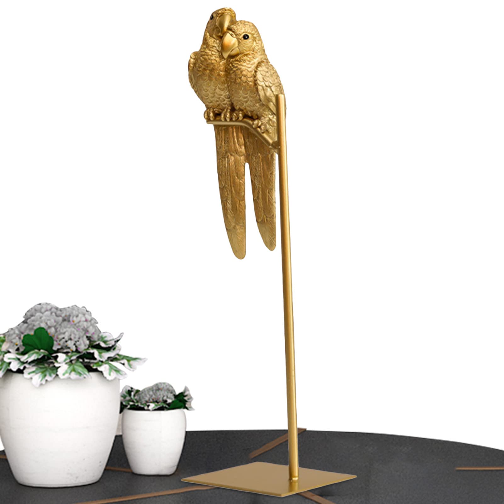 Rianpesn Couple Parrot Statue Ornament | Couple Macaw Bird - Couple Parrot Art Crafts Home Decoration Desktop Figurines Couple