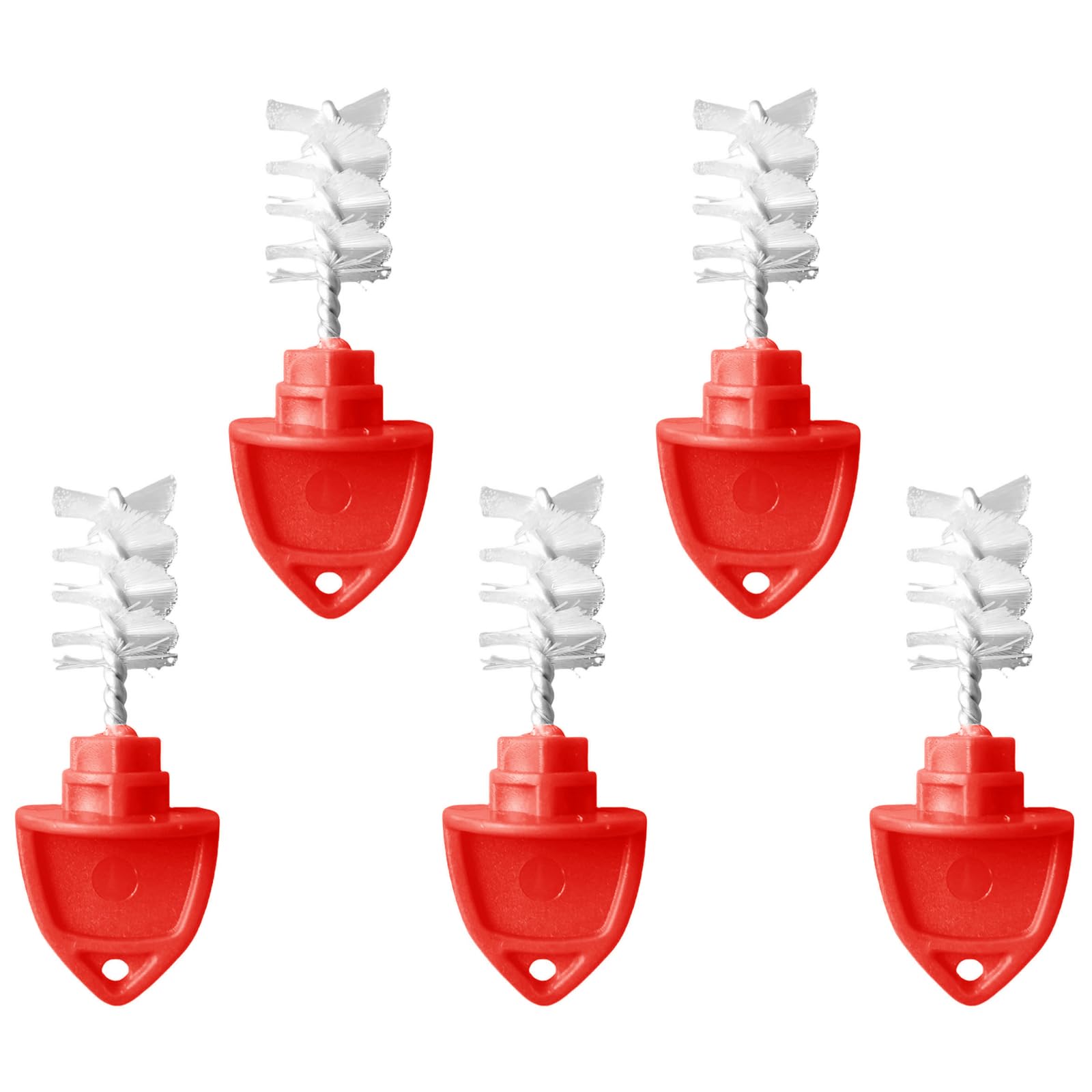 hogtnd 5 Pieces Beer Faucet Plug Covers and Cleaning Brushes for Barrel Taps, Tap Caps, Covers and Tap Plug Brush for Kegs, Taps, Dispenser Accessories
