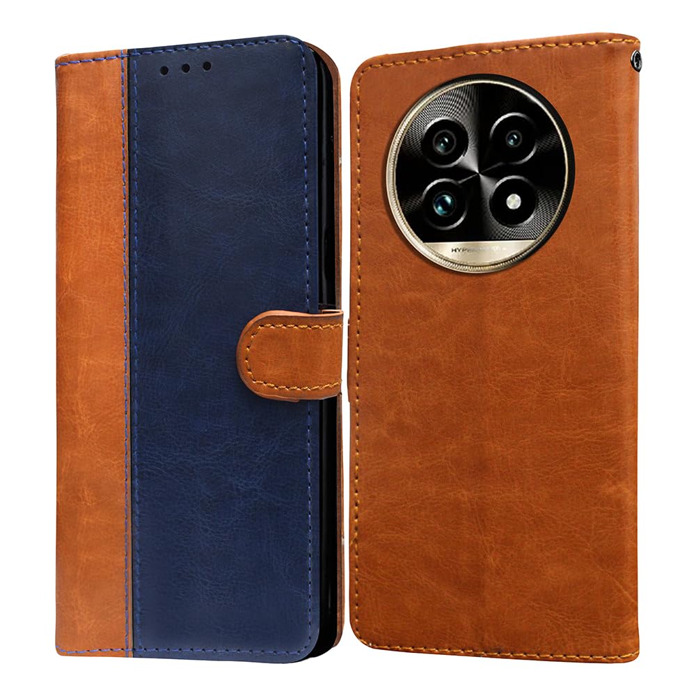 Casotec Flip Cover Back Case for Realme 13 Pro 5G / 13 Pro Plus 5G | Premium Leather Finish | Inbuilt Pockets & Stand | Flip Cover Back Case for Realme 13 Pro 5G / 13 Pro Plus 5G (CamelBlue) (B0D9FH5FRD) Amazon Price History, Amazon Price Tracker