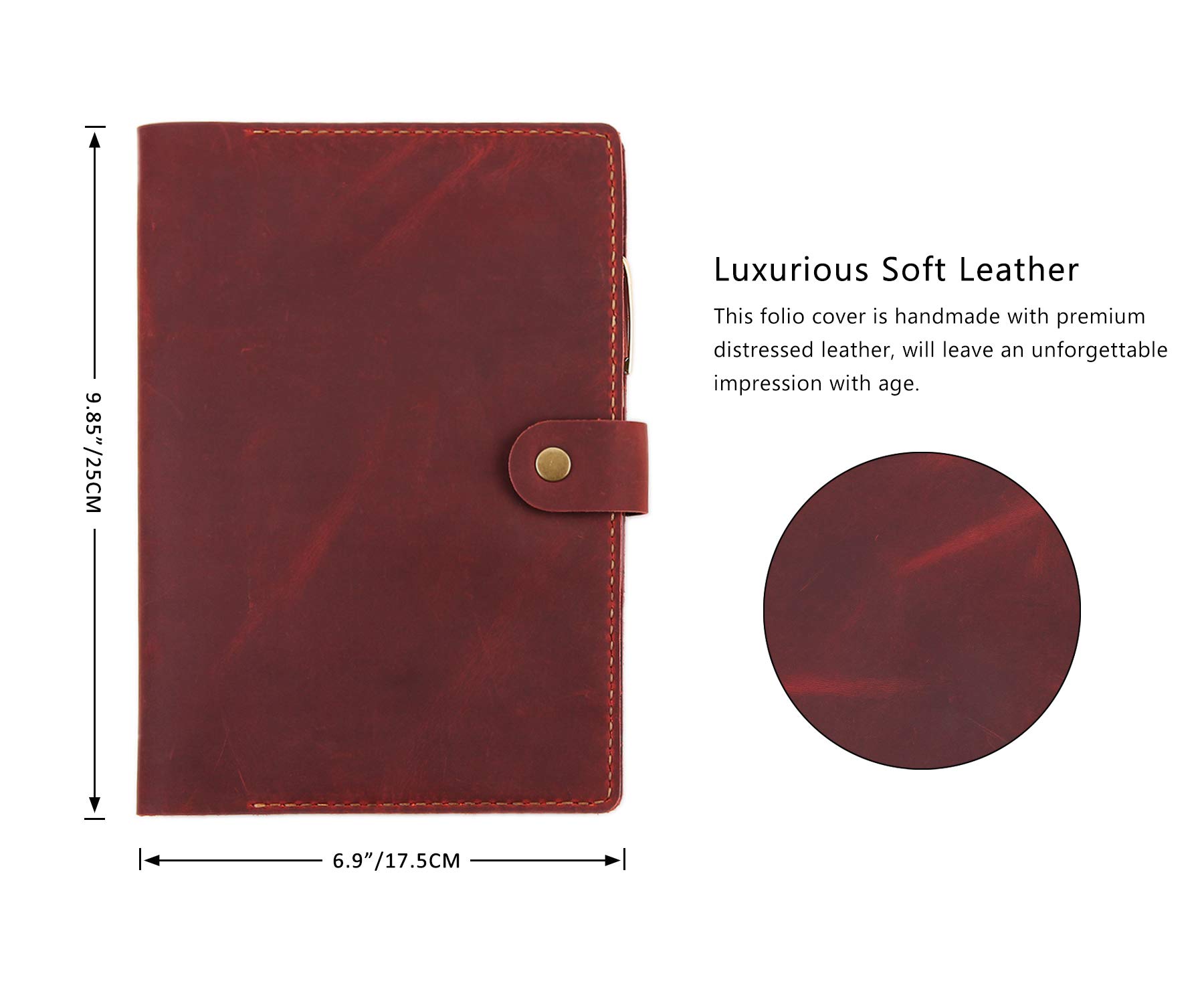 Buy Brown Leather Cover For 6x9 Steno Notebook At Djibouti
