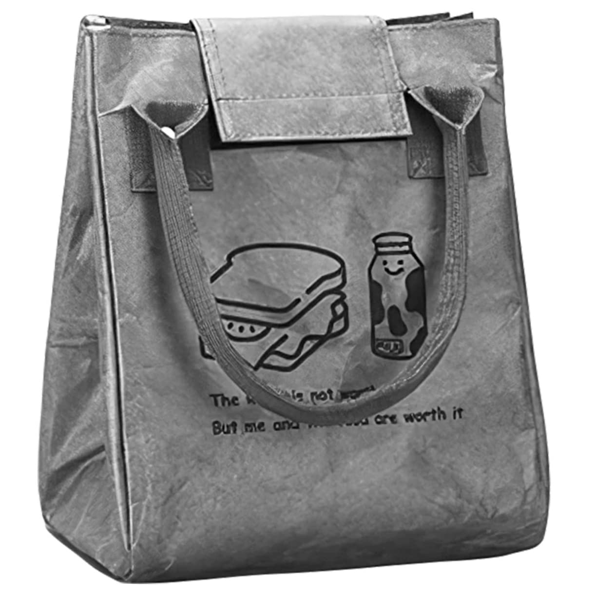 Zerodeko 4 Pièces isolants collation boîtes à lunch fourre-tout dames boite bento boîtes bento fourre-tout pour le déjeuner portable papier kraft