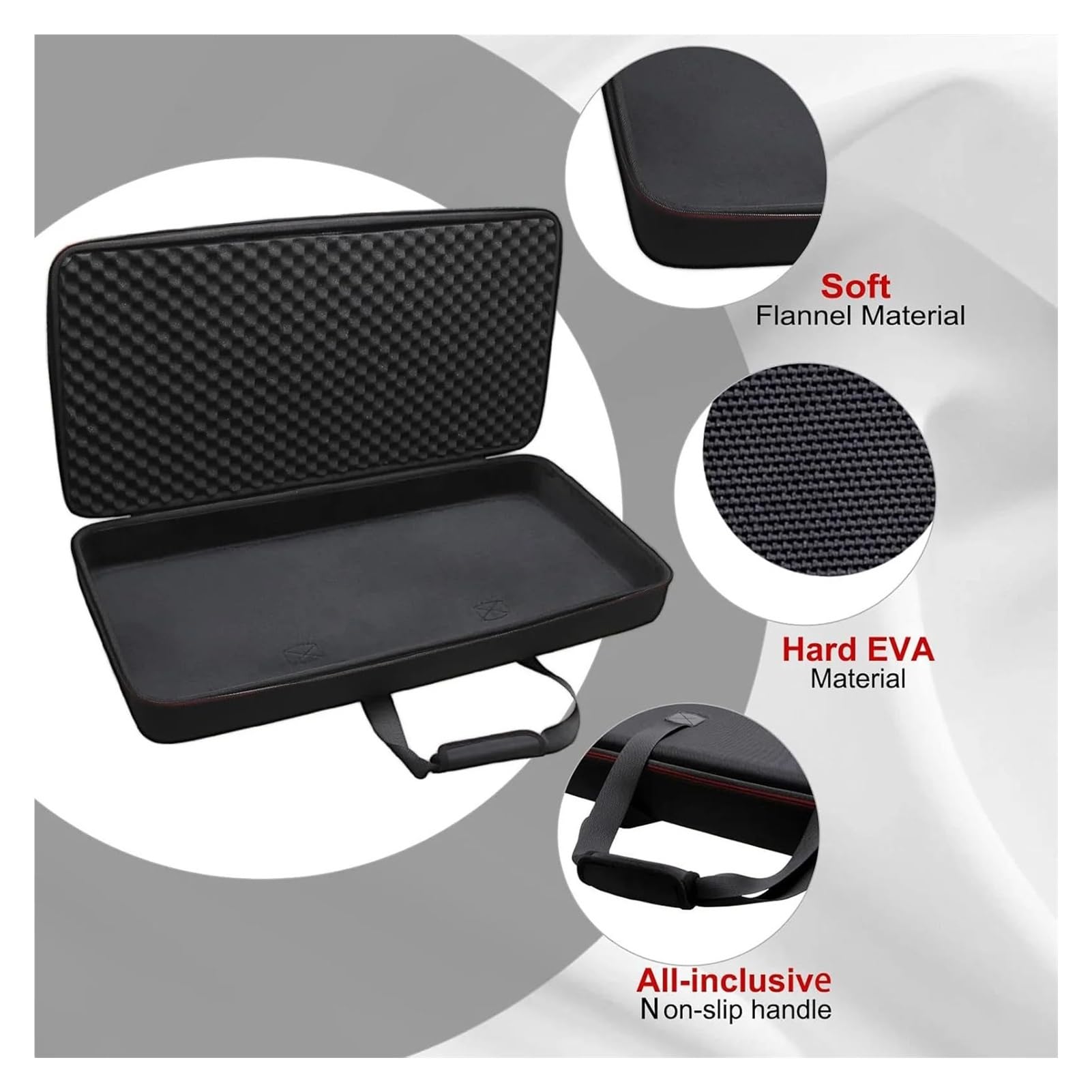 Borsa per Tastiera Custodia for tastiera MIDI Protezione in schiuma Borsa Fodera morbida in flanella da trasporto in EVA Copertura for controller