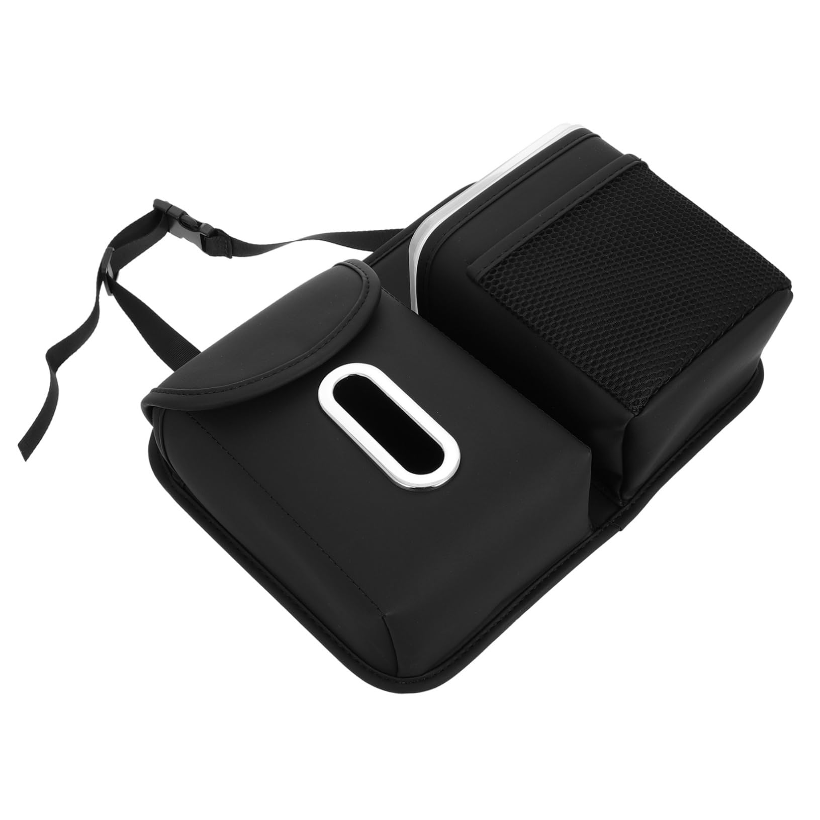 Organisateur de siège arrière de voiture avec porte-gobelet et distributeur de mouchoirs compact