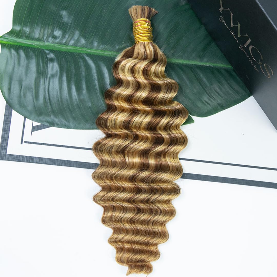 YWIGS 100% Human Hair Boho Braiding Hair 100g No-Weft Bundles