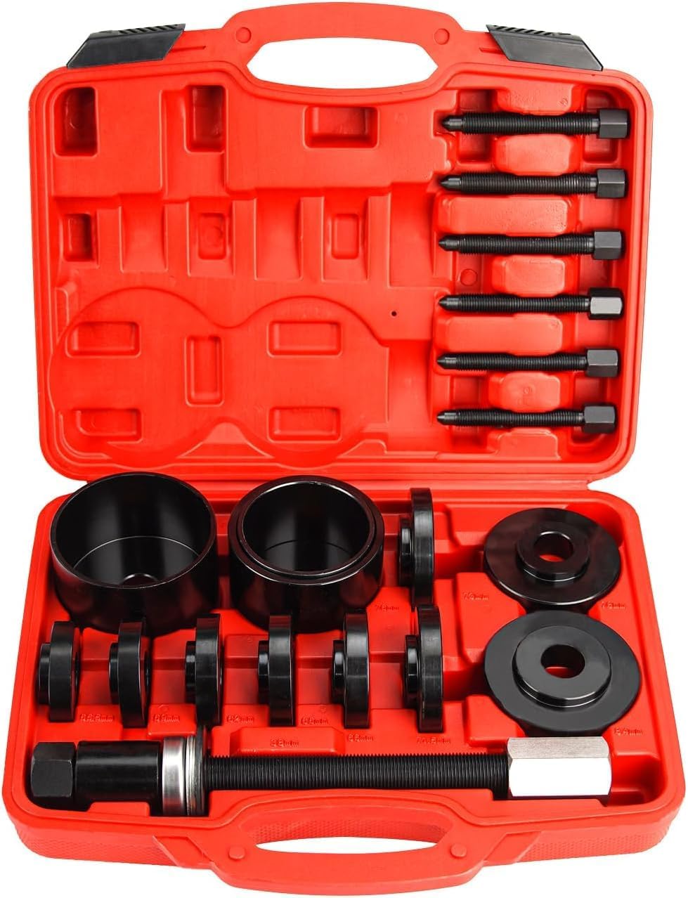 19pcs Front Wheel Drive Bearing Puller Front Wheel Drive Bearing Press kit Front Wheel Drive Bearing Removal Installation Tool Wheel Bearing Removal Kit