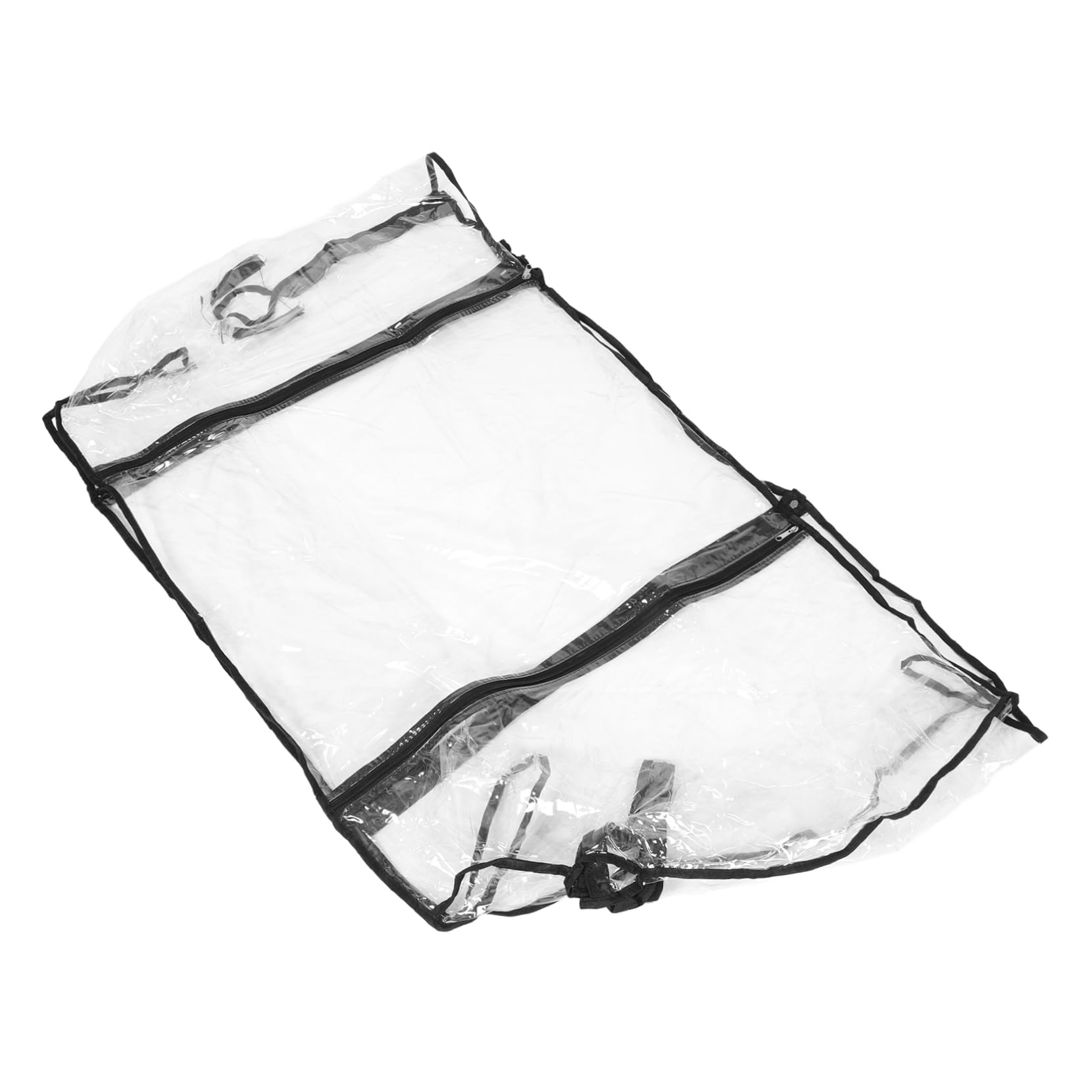 Cabilock Transparente Pvc Regenabdeckung für Wagen und Gartenwagen Faltbar mit Sonnenschutz Universelle Outdoor Abdeckung für Picknick und Camping