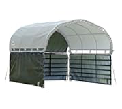 ShelterLogic 12'x12' Equine, Livestock and Agricultural Shelter Enclosure Kit (Corral Panels and Shelter Not Included)