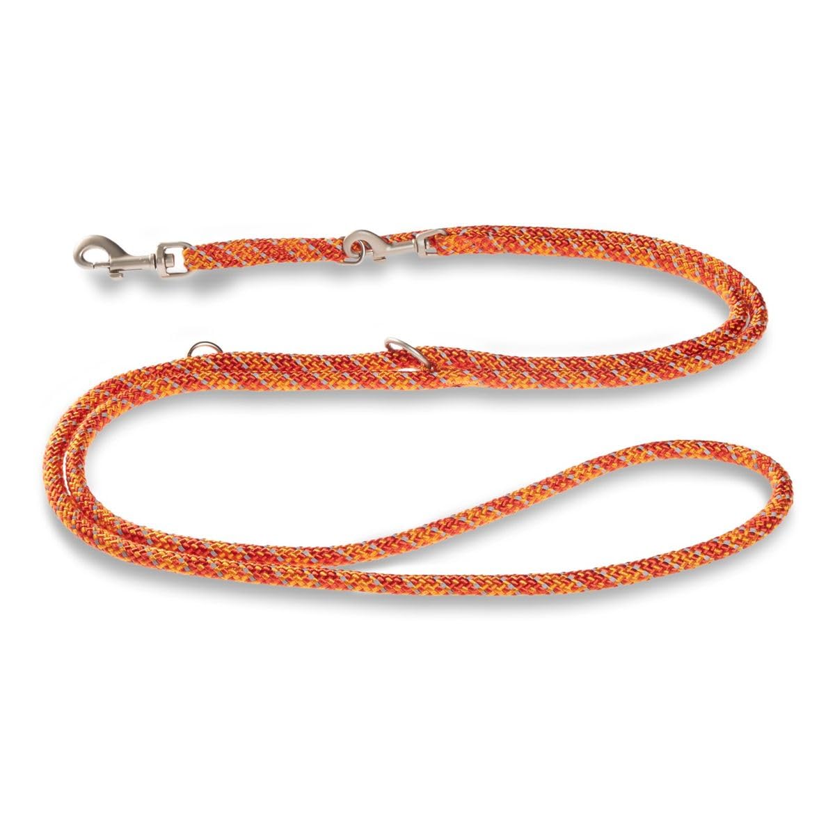 WOLTERS Führleine Everest reflektierend, Größe:300 cm x 13 cm, Farbe:rot-orange/oronge