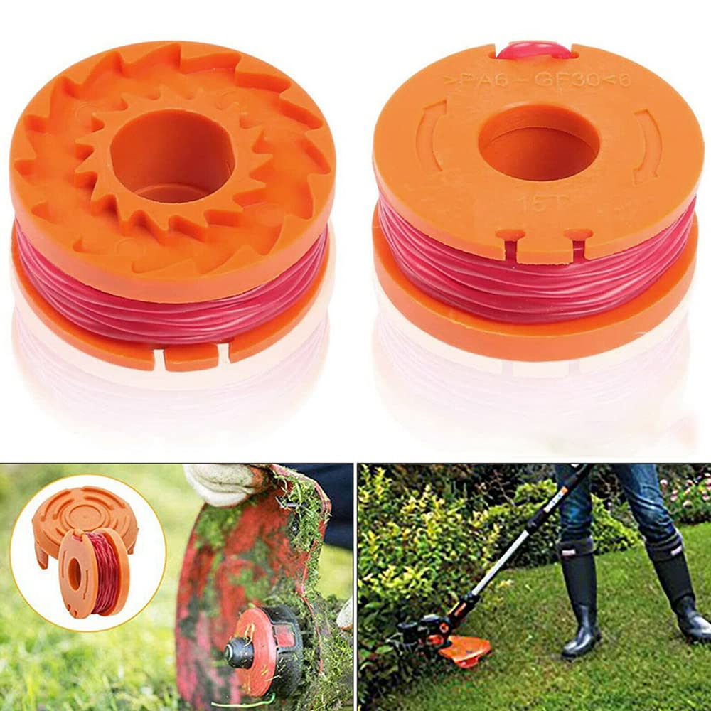 WORX - Brouette 8 en 1 - Brouette, Chariot à roulettes, Chariot Prolongé, Diable & Lot de 2 Bobines de Fil - Coupe de 3m - Compatible avec Les Débroussailleuses et Coupe-Bordures WORX 20V