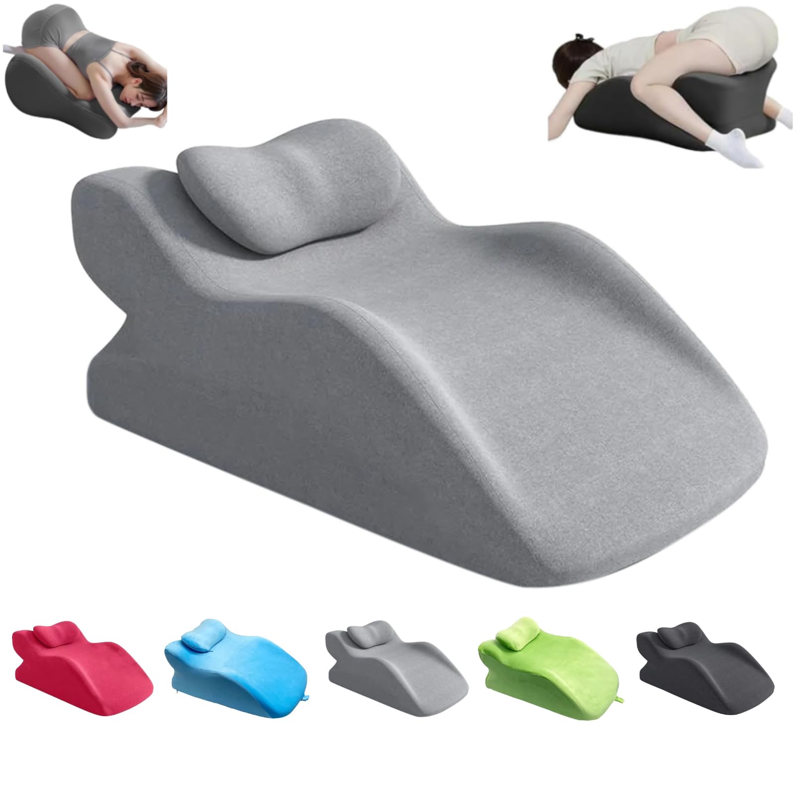 Coussin sexuel pour couples - Coussin triangulaire doux - Avec fonction de soutien - En mousse à mémoire de forme - Coussin lombaire ergonomique support postural pour la colonne vertébrale - Position