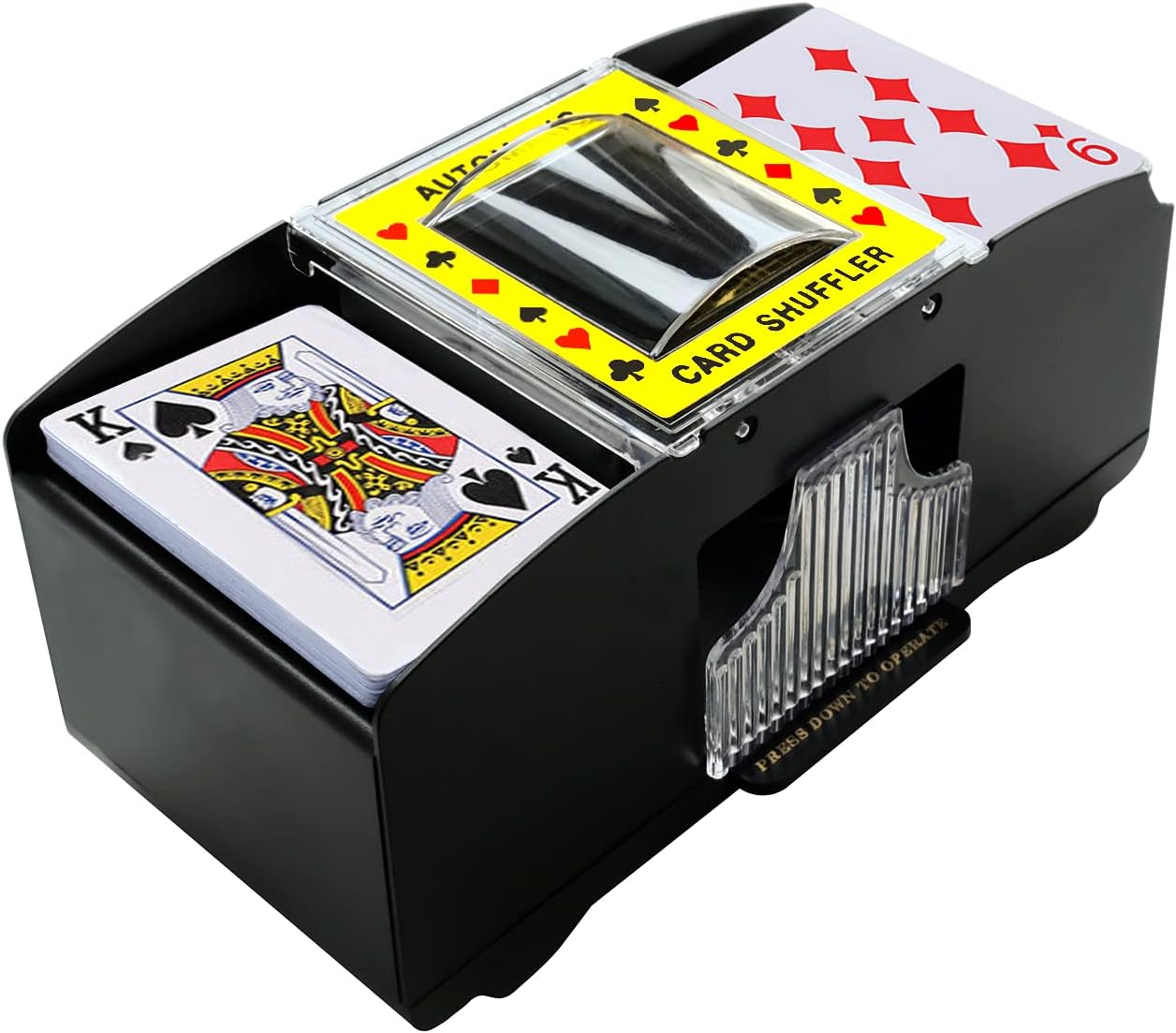 CCYP Automatic Poker Card Shuffler, Battery Operated Electric Shuffler, 12 Decks