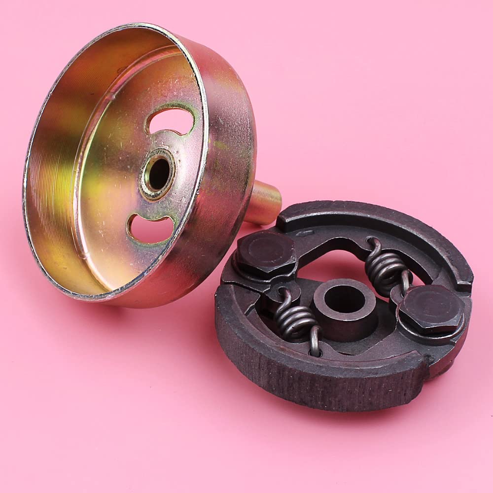Conjunto de Embrague de 75 mm con Tambor de Embrague de 9 Dientes, Compatible con Motor de desbrozadora de césped NB411.