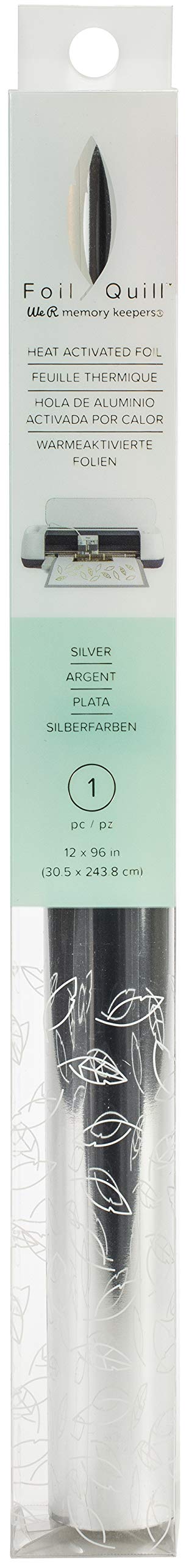 We R Memory Keepers Pluma de Aluminio-Rollo de 12 x 96 Pulgadas Foil, Plateado, 30.5 x 244 cm