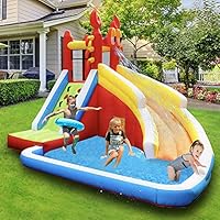 Crab Themed Indoor Outdoor Inflatable Bounce House with Climbing Wall