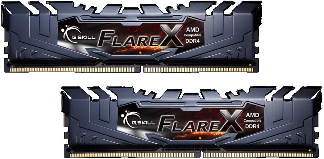 Black Friday Clearance G.SKILL F4-2400C15D-32GFX 32 GB (16 GB x 2) Flare X Series DDR4 2400 MHz PC4-19200 CL15 Dual Channel Memory Kit - Black