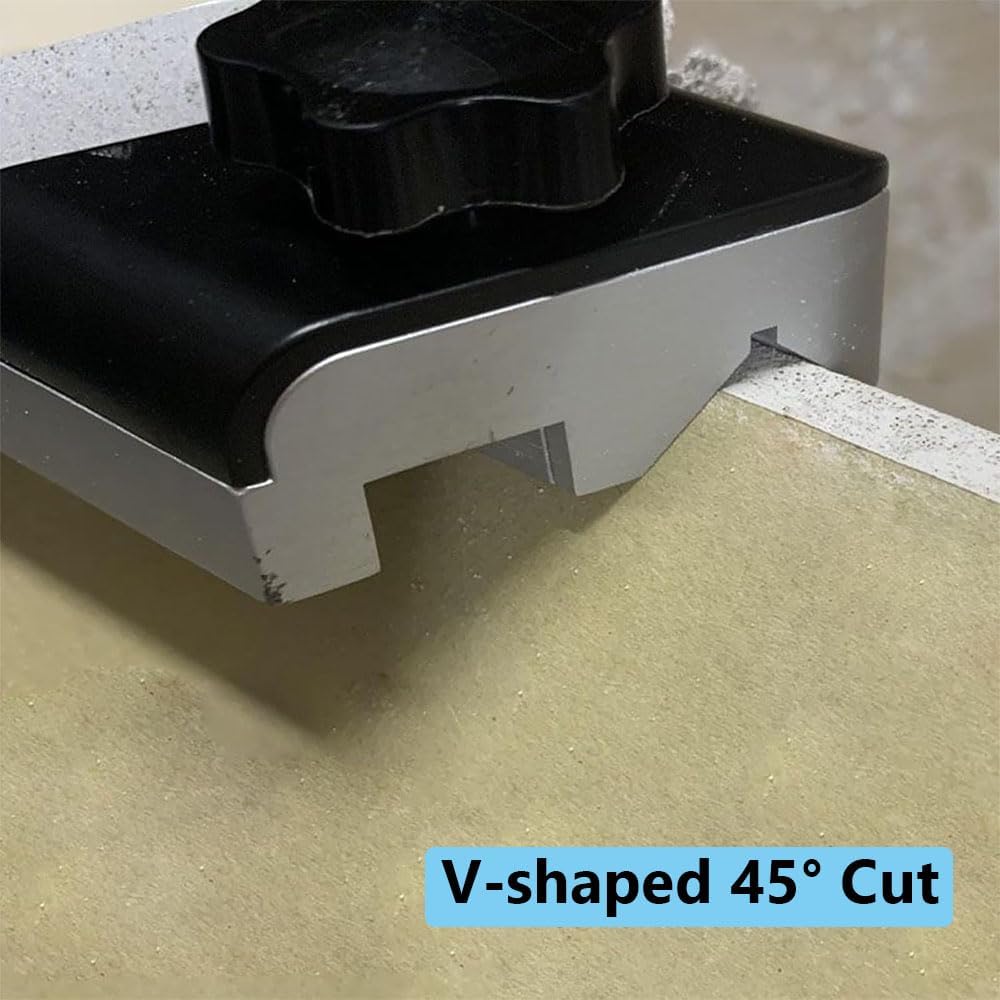 Plasterboard V Chamferer, 45° 90° Trimming Tool Manual Gypsum Board Trimmer with 10 Blades, for Drywall, Woodworking & DIY Projects