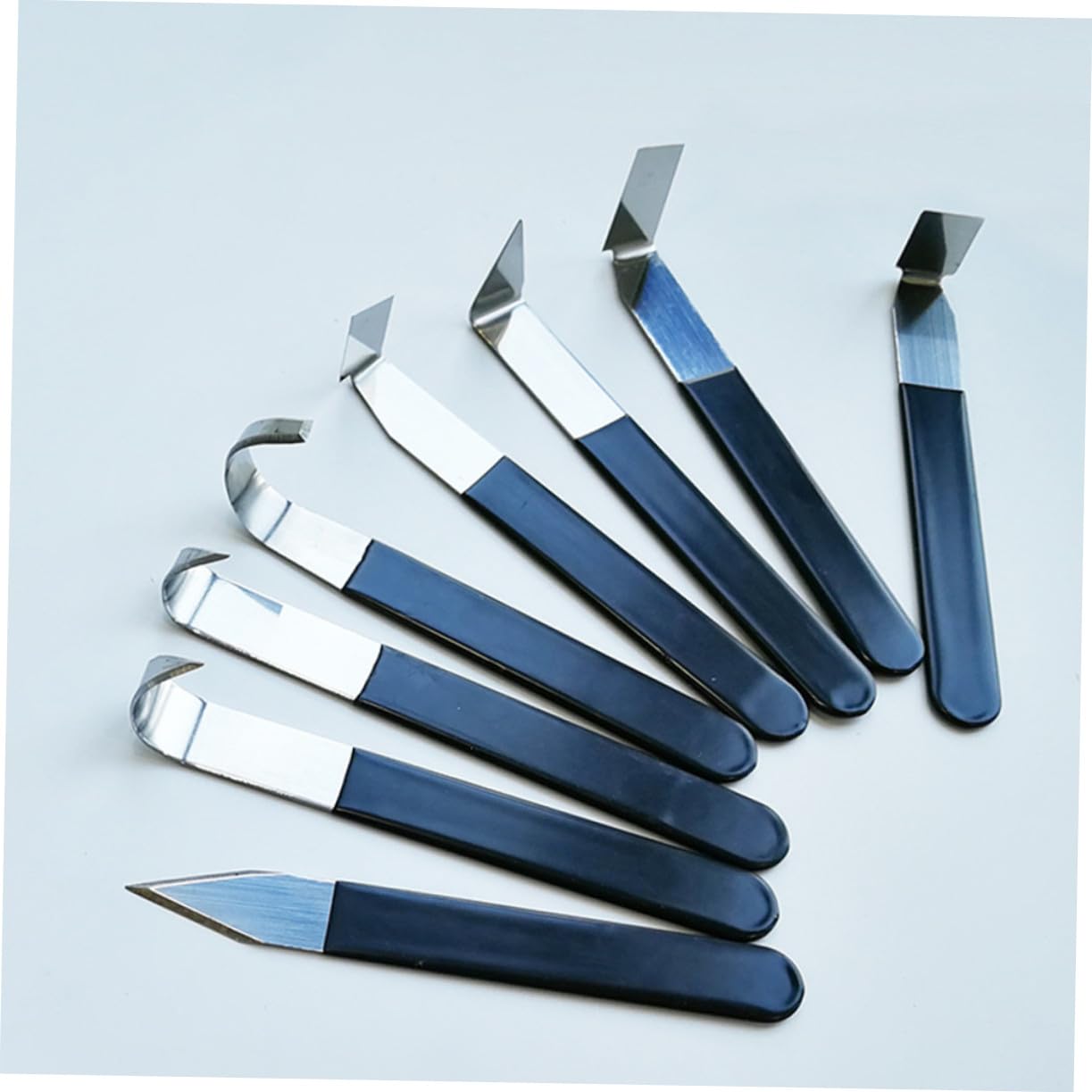 Kit 8 Pezzi Utensili per Ceramica in Acciaio Inossidabile Strumenti per Scultura in Argilla Fai da Te Accessori Compatti per Modellare Argilla Polimerica e Ceramica Artigianato Creativo