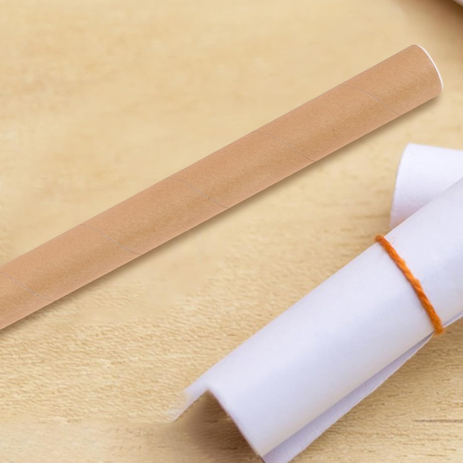 COHEALI Kraft Paper Poster Tube for Art Prints and Documents Mailing