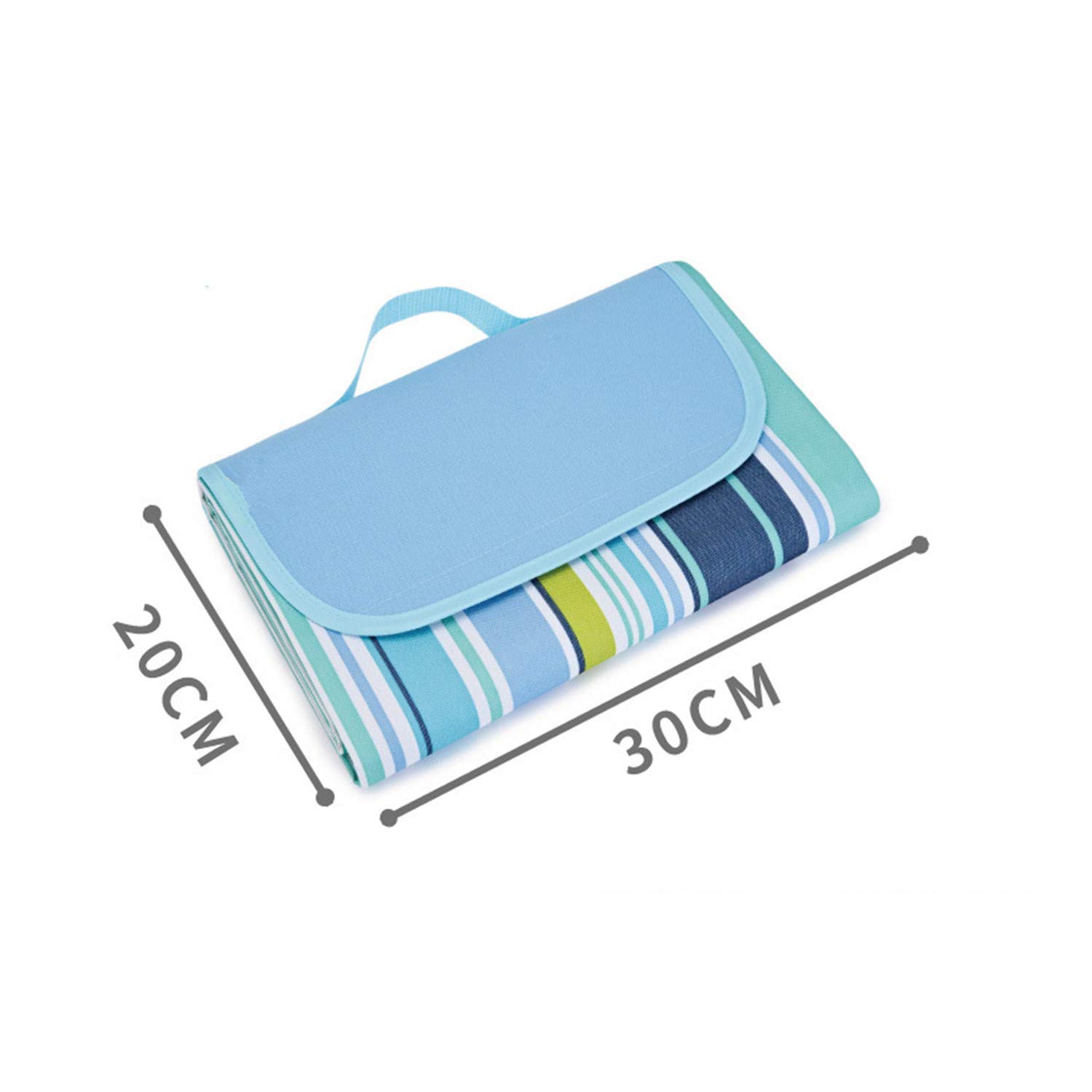 NENAFY Foldable Picnic Mat with Carry Handle Oxford Fabric Outdoor Ground Sheet for Beach Camping Travel 1