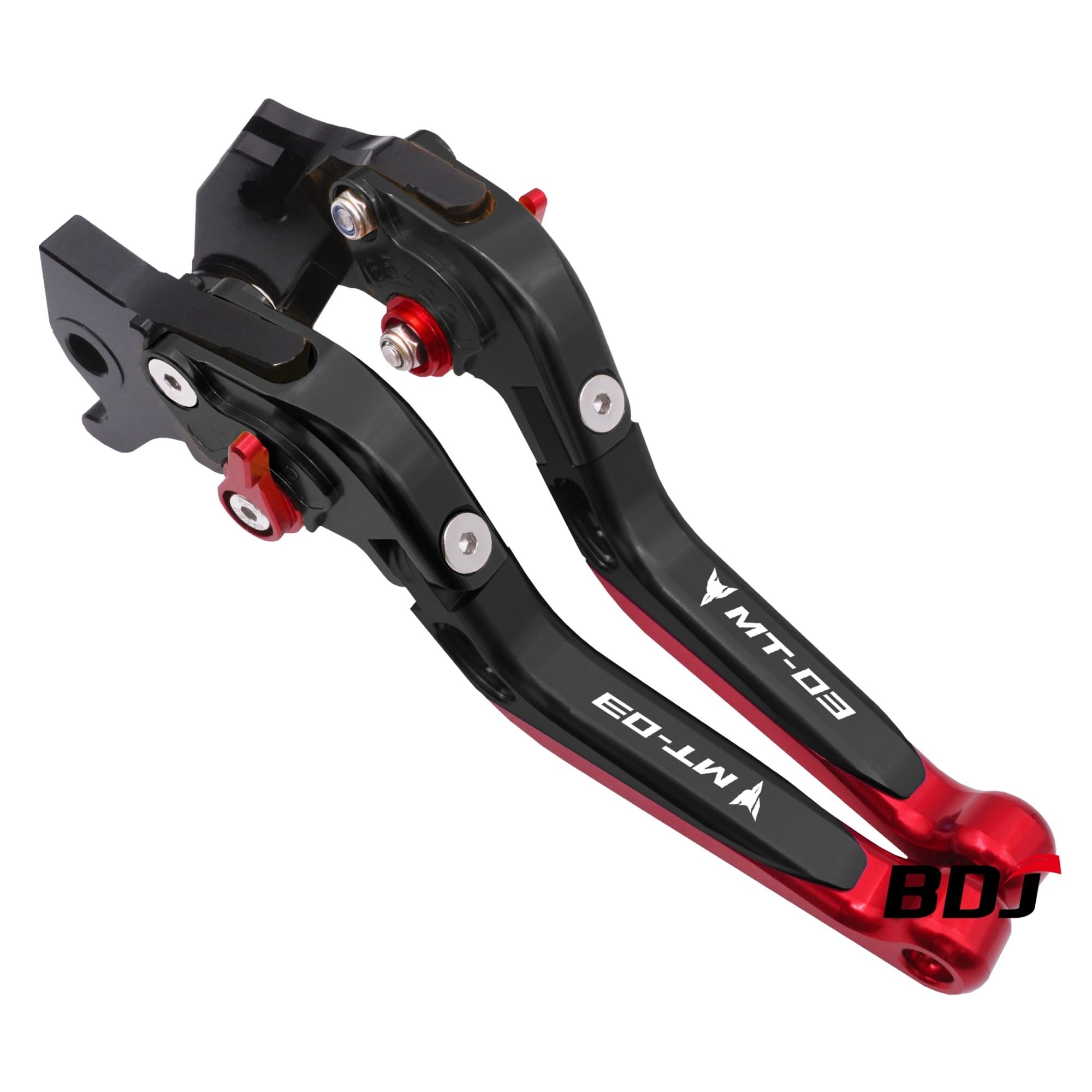 Wkdyriwo For Bk Bk Rd-Rd Brake Clutch Lever Motorcycle Adjustable Folding Levers Set For Yam&Aha Mt-03 2015-2020 Bdj Mt03 2020 Motorcycle Brake Clutch Levers