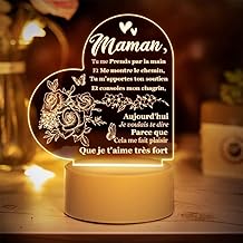 EIMOPE Acrylic night light gift for mum, Valentine's Day gifts, mum birthday gift, personalised Mother's Day gift, women's birthday gift, Valentine's Day gift