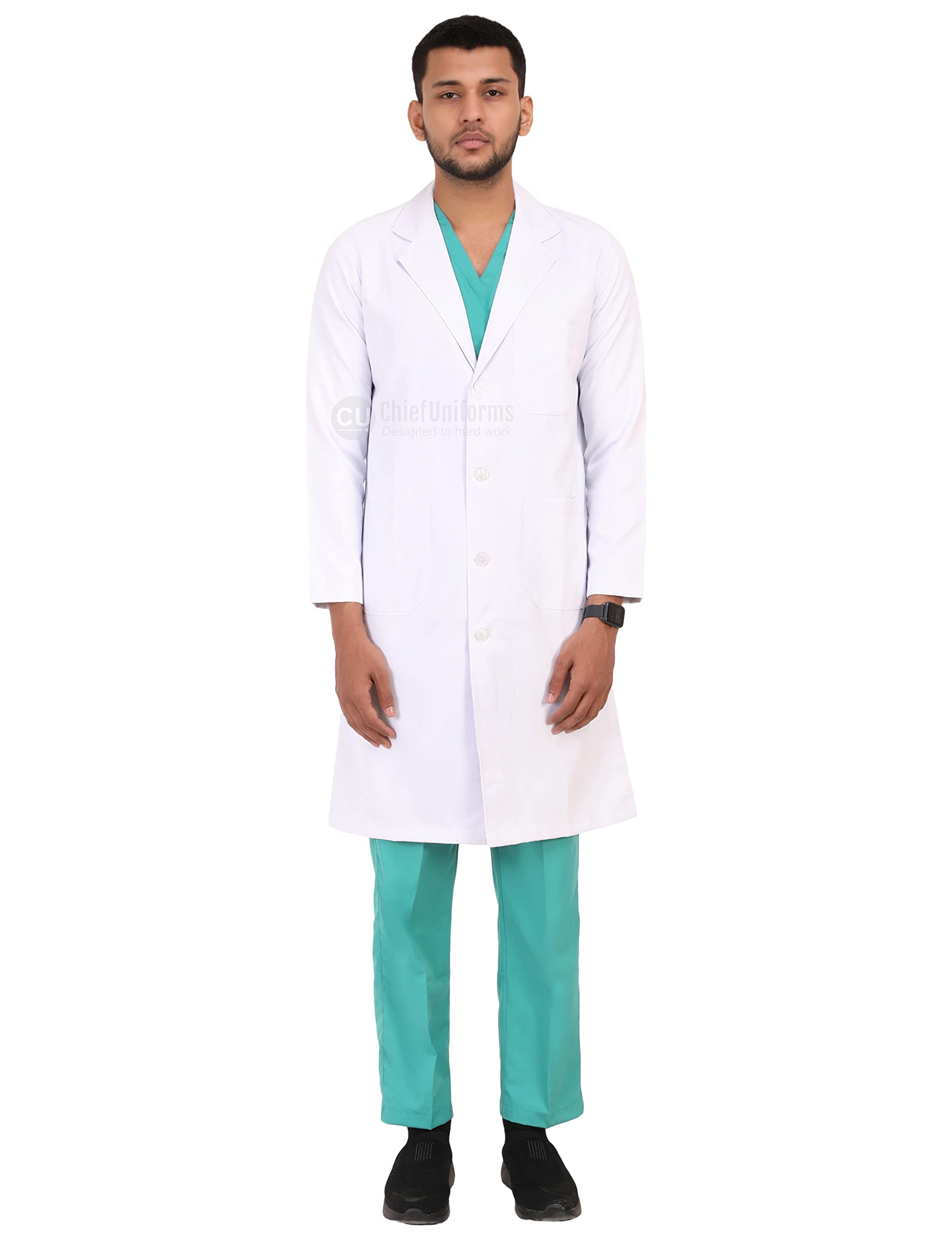 Doctor's Apron Lab Coat Full Sleeves Long