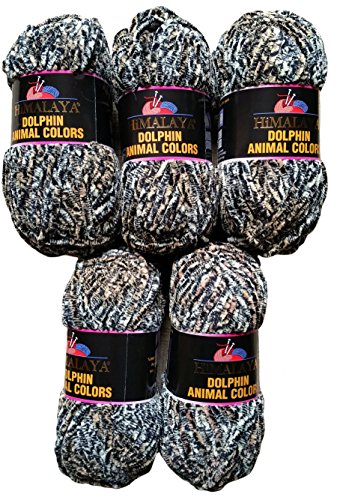 Ilkadim Metallic-Wolle Set – 5 Knäuel, Gold, 500 G, Für Stricken & Häkeln, 75% Acryl, 20% Wolle, 5% Metallic