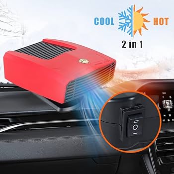 Car Heater Fan, 12V Portable Car Heater Defroster, Car Electric Heater With 2 In 1 Fast Heating And Cooling Function For Car SUV Truck And Trailer Defroster Windshield Fast Defogge