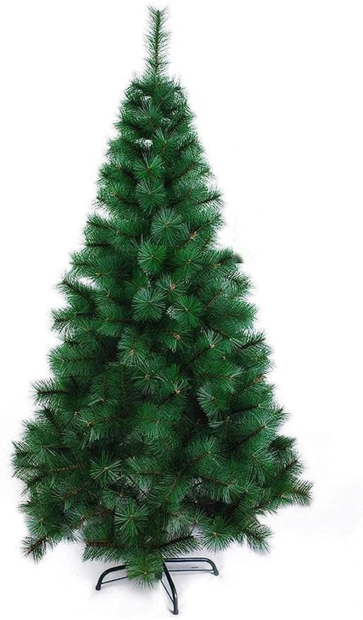 fizzytech 6 Feet Artificial Christmas Tree with 260 Tips | Pine Needle Leaf with Lifelike Foliage & Sturdy Metal Stand | Easy Assembly Perfect for Home Decor, Office & Christmas Decorations