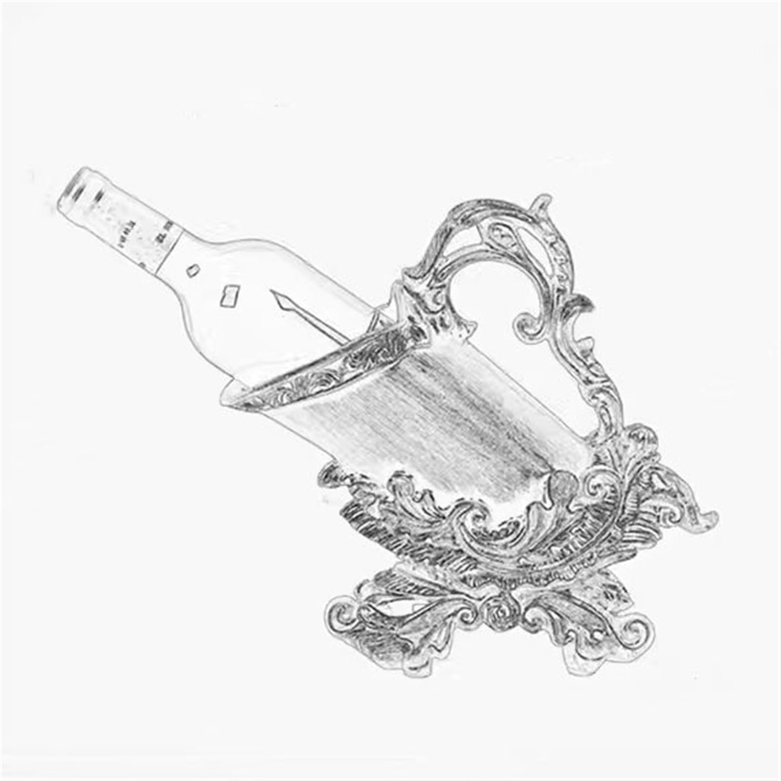 Uchwyt na wino vintage luksusowy stojak na czerwone wino ozdoby dekoracja