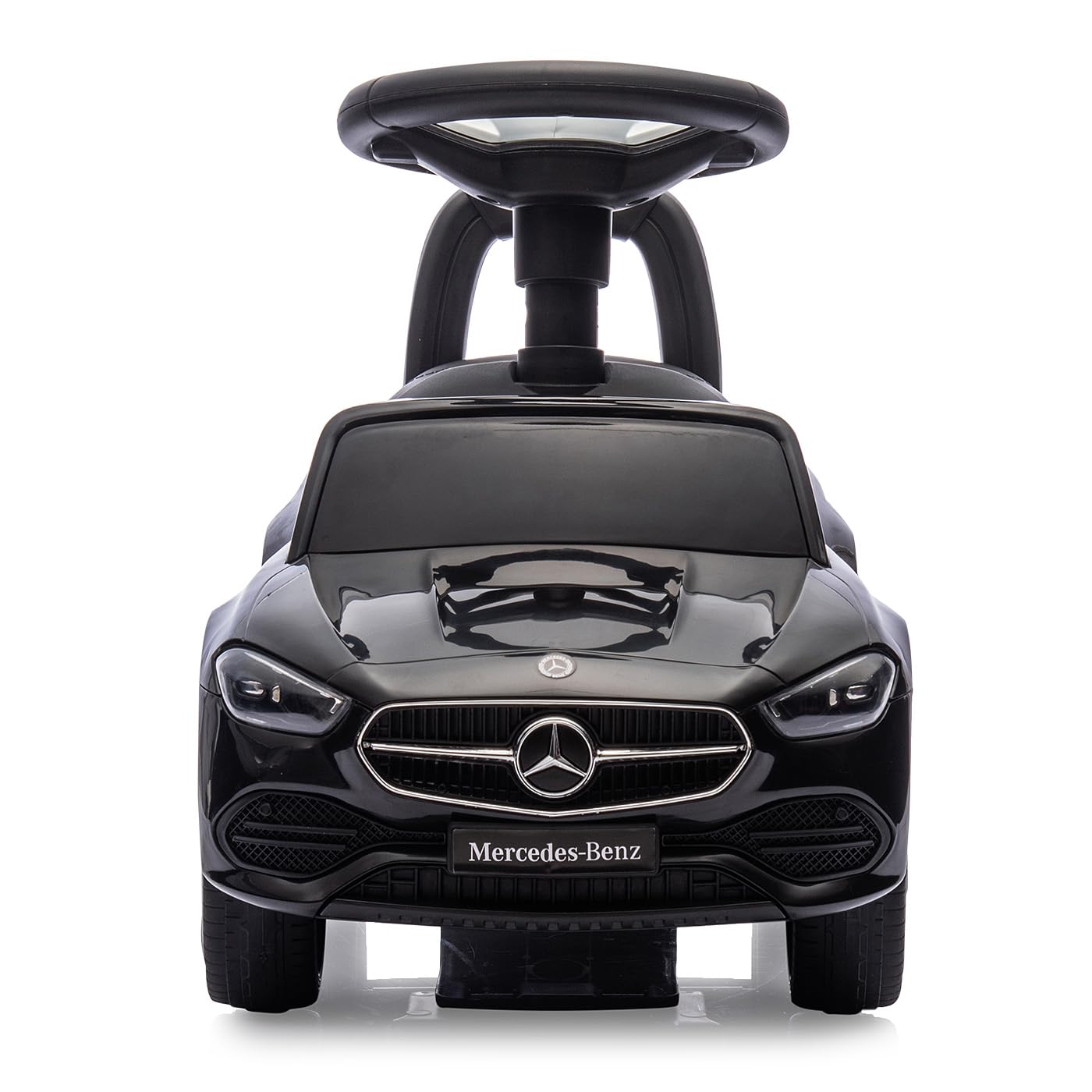 JAMARA 464032 Toboggan Mercedes-Benz Classe C – Voiture Glissante, véhicule pour Enfant intérieur et extérieur, Jouet de Voiture, Cadeau pour Enfants, Protection Anti-basculement, Coffre, klaxon