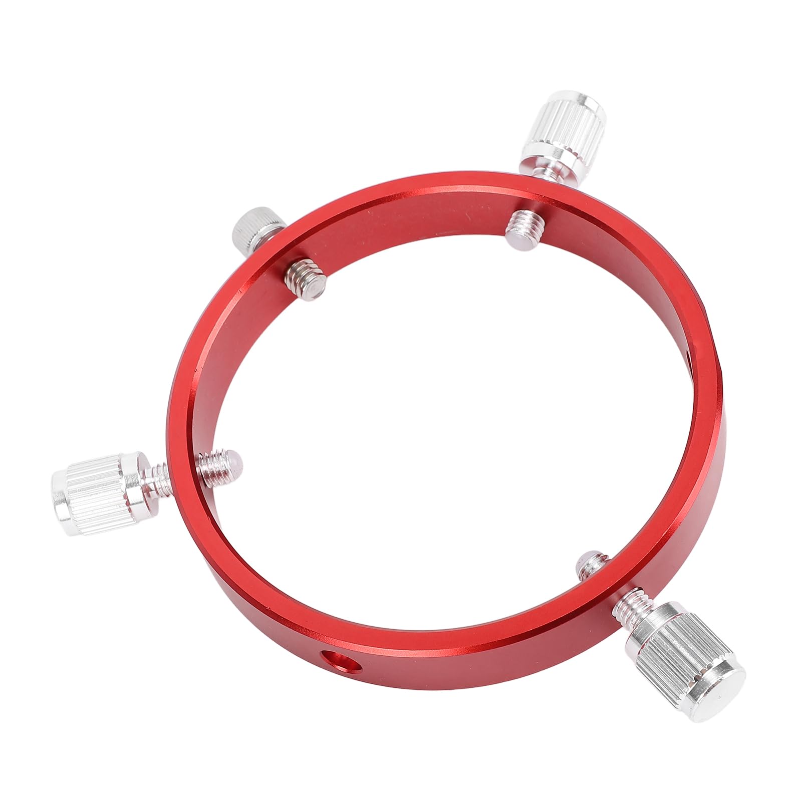 Kit de Anillo Guía para Alcance de 110 Mm, Aleación de Aluminio, 6 Orificios, Conexión Estable, Rojo, para Tubo de Telescopio con Diámetro de 90 a 110 Mm, Ensanchado en 14 Mm,