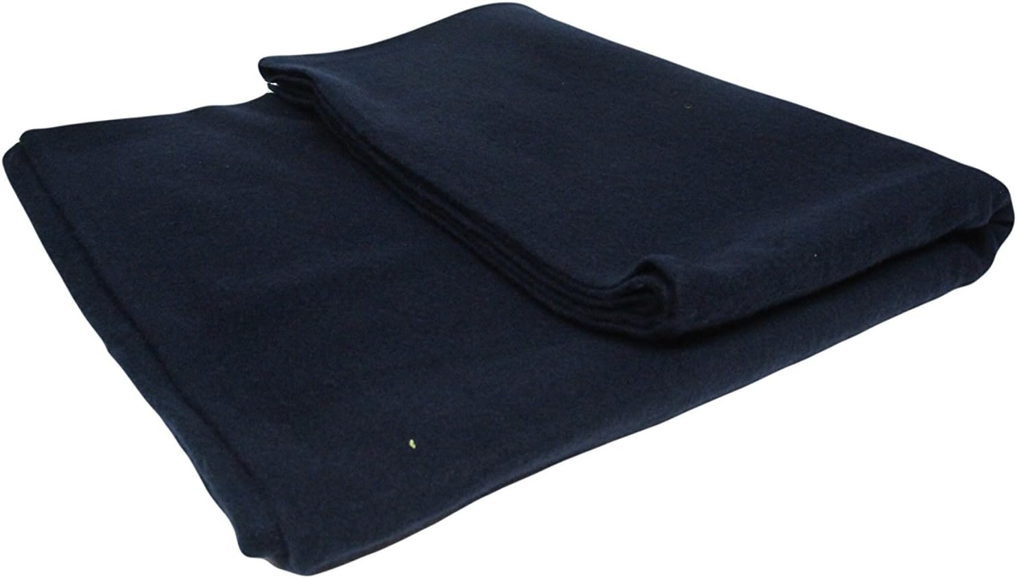 Gilbin's Wool Blanket, Soft Loom Woven, 66" x 84", Color Navy