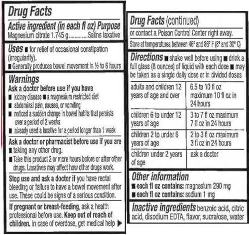 Miniatura 4 de Solución oral de citrato de magnesio y limón cisne, 10 onzas, (paquete de 3) + tarjeta Deal Dave