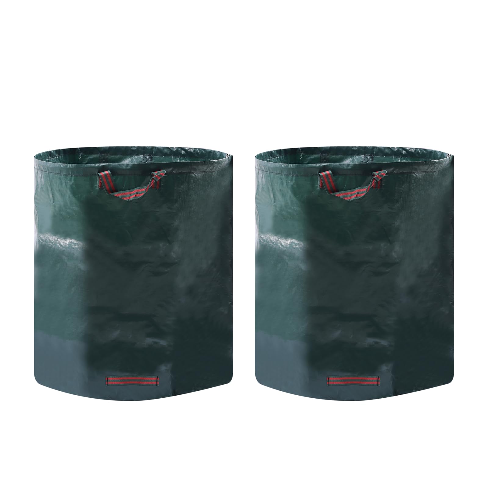 FONSOLUM 2PCS 80Gal Reusable Waste Bag for Garden Yard Lawn Patio, Foldable Outdoor Leaves Grass Clippings Debris Trash Bags, Freestanding Container