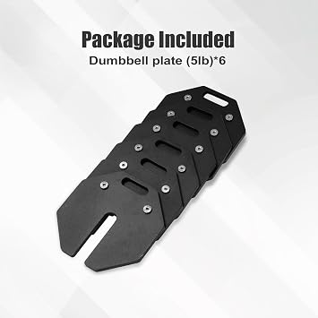 Adjustable Dumbbell Weight Plates, Each 5lb Durable Versatile