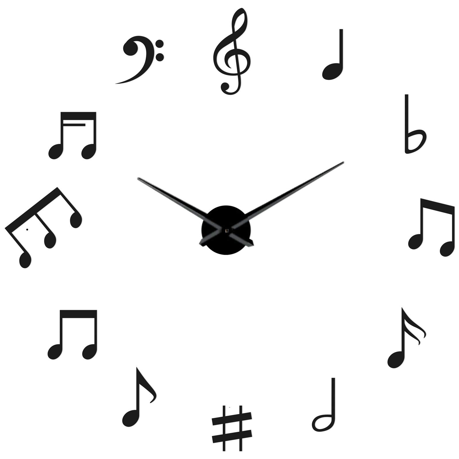 Horloge murale géante 70cm pour habiller un grand mur vide