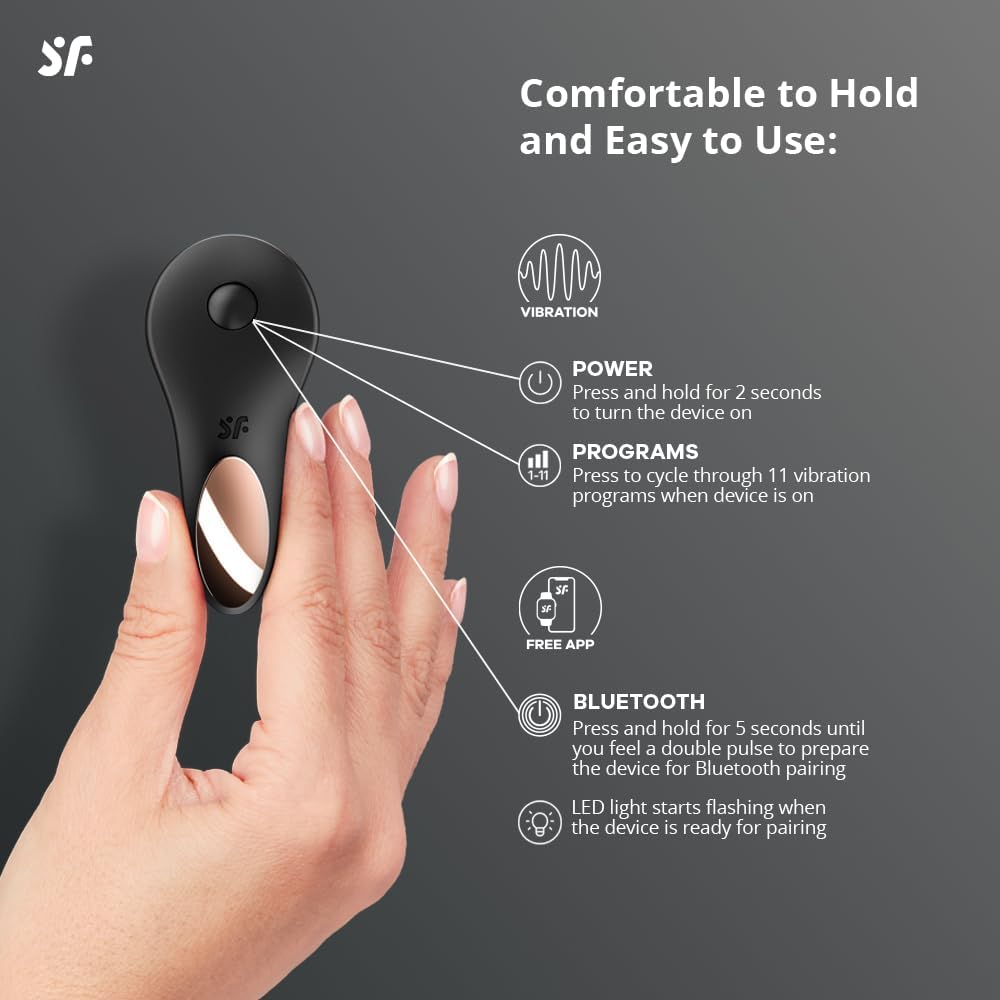 Satisfyer Little Secret Connect App Vibrator Sex Toy | Adult Toys for Women | Panty Vibrator + APP | Vibrating Sexual Pleasure Device | Stimulation Vibrators | Female Wellness Tools | Woman Sextoy