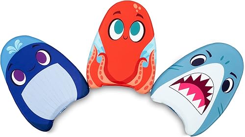 JOYIN - Juego de 3 tablas de natación para aprender a nadar, ballena y tiburón y pulpo, para niños, ayuda para la natación, entrenamiento,
