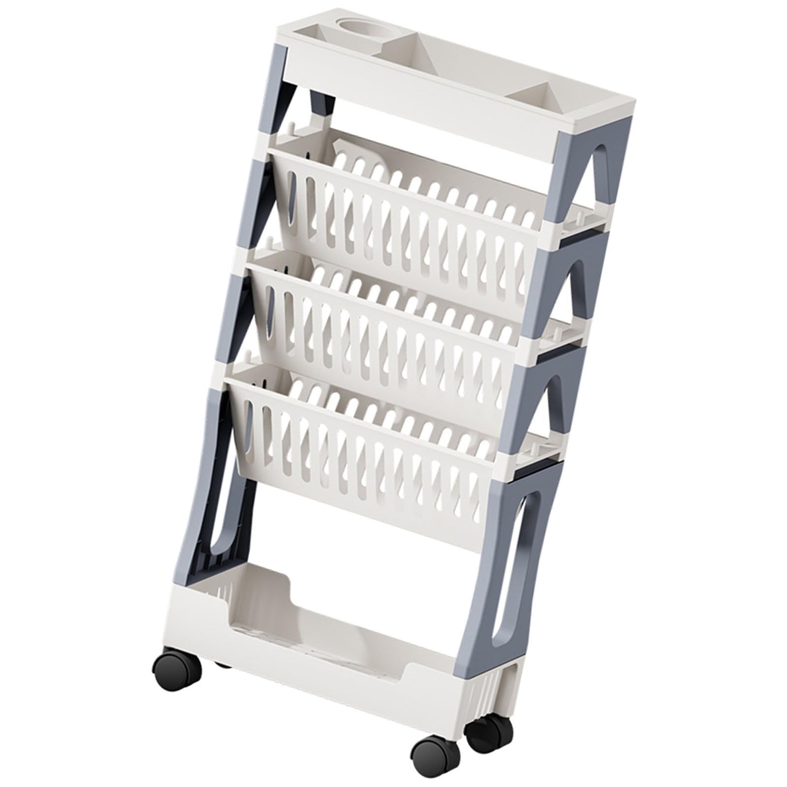 5 Tiers / 2 Tiers Mobile Utility Cart with Shelves Trolley Practical Living Room Storage Rack Easy Storage Cart