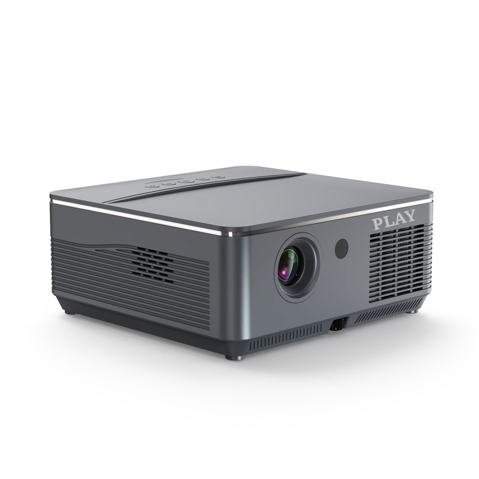 PLAY DLP-7 3D Active Smart DLP LED 4k Projector with Latest Android, High Brightly Brightness with Higher Resolution Crystal Clear Big Cinematic Display & Inbuilt All Functions for Smart connectivity