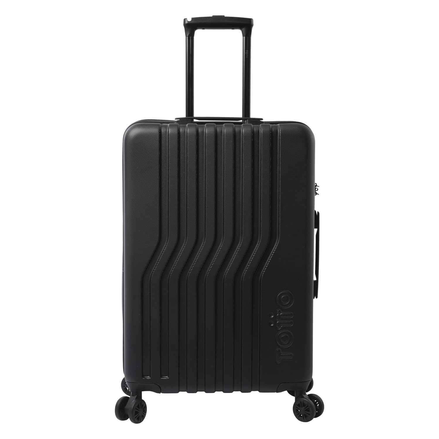 TOTTO - Maleta Rígida Mediana, Modelo Nomad M, 40 x 56 x 24 cm, Capacidad 53 L, Resistente a Impactos, Ruedas Dobles 360º, Manija Telescópica, Correas Internas, Candado 3 Dígitos, Color Negro
